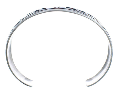 Native American Navajo Genuine Sterling Silver Cuff Bracelet JX123016